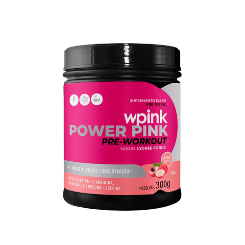 super power pink de lichia - pré-treino – 300g