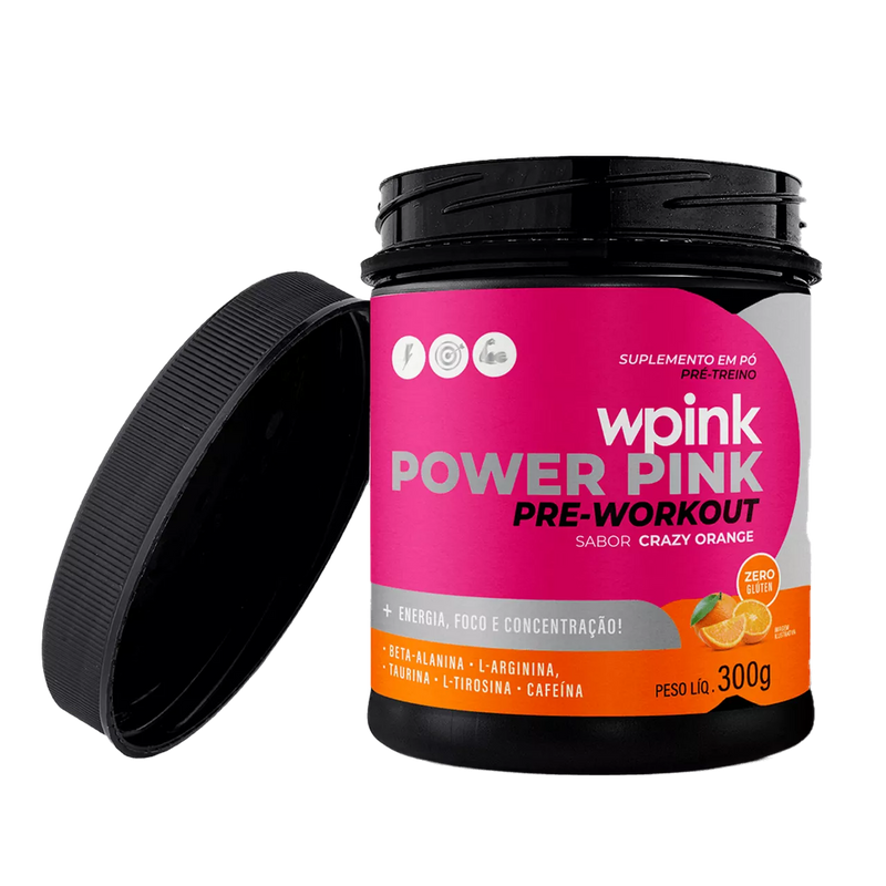 super power pink de laranja - pré-treino – 300g