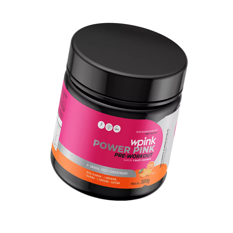 super power pink de laranja - pré-treino – 300g