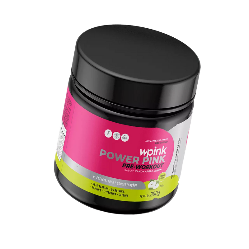 super power pink de maçã verde - pré-treino – 300g