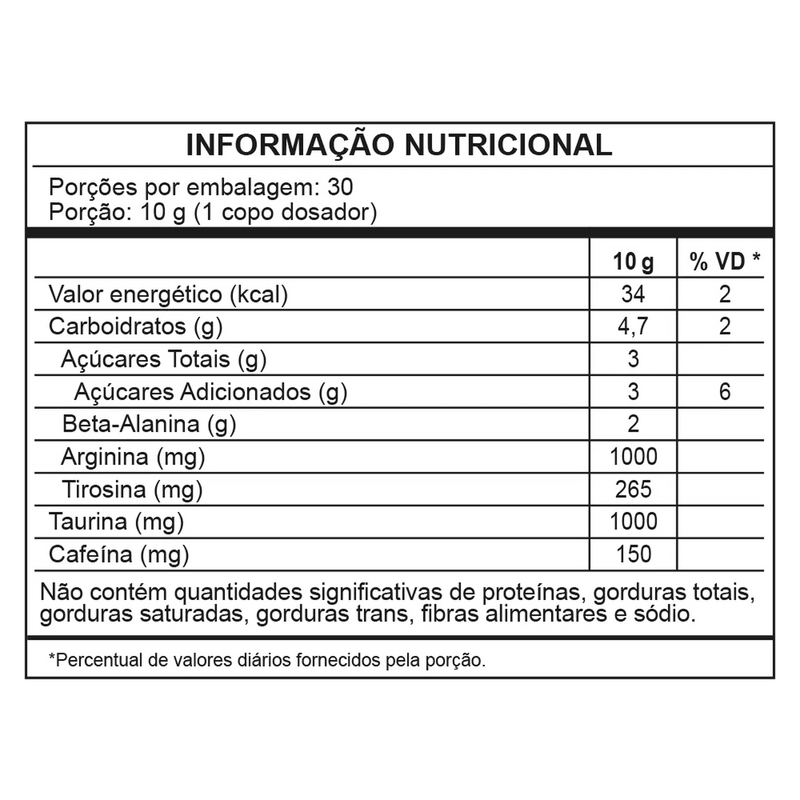 super power pink de limão - pré-treino – 300g