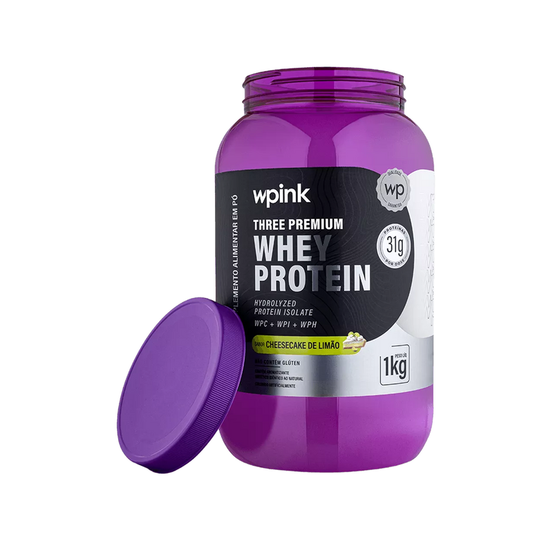 three premium whey protein cheesecake de limão 3W - (1kg)