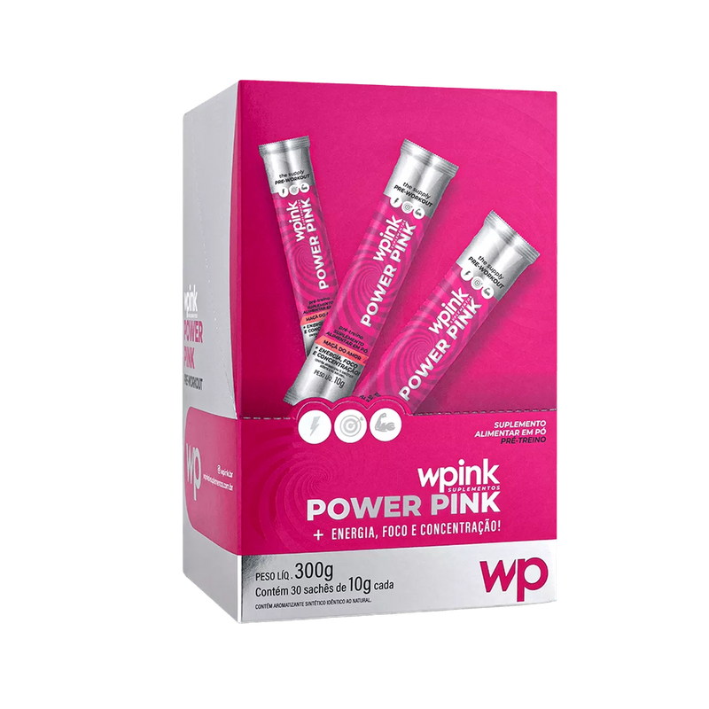power pink de maçã do amor - pré-treino - 300g