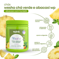 wesha chá verde e abacaxi - 300g